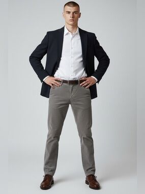 Boglioli Taupe Men's Dress Pants - Slim Taper